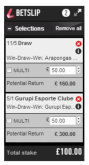 Ladbrokes betting slip - improved for 2011