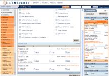 Centrebet has a sleek and easy to use  web site