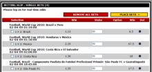 Betting Coupon Layout