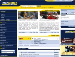 Interwetten Bookmakers entry page - always lots on offer