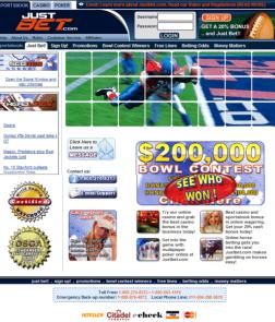 Home Page at JustBet.com - click to visit it now