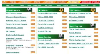 Lots of football featured at Paddy Power...great for the horses also.
