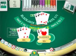 The very BEST BlackJack on the net at Bet365Casino - simple and sleek just how we like it!