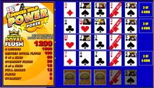 A good selection of the latest and best power and video poker games at Jackpots-in-a-Flash Casino
