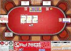 The 32Red Texas Holdem Poker table is clean and simple - click to visit 32Red Poker for more information