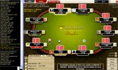Texas Holdem poker table - nice clean lines, quick to play and easy read chat